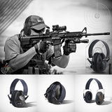 Tactical,Shooting,Earmuffs,Adjustable,Noise,Reduction,Safety,Muffs,Hearing,Protection,Defenders