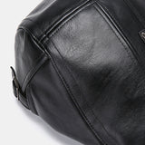 Banggood,Design,Leather,Solid,Color,Adjustable,Short,Stripe,Pattern,Casual,Outdoor,Forward,Beret