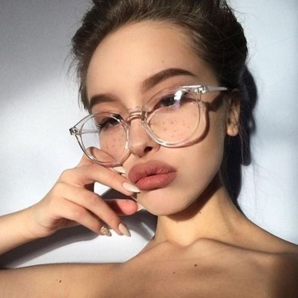 Women,Round,Style,Optical,Glasses,Eyeglasses,Clear,Eyewear