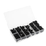 170Pcs,Rubber,Sealing,Black,Grommets,Gasket,Assortment,Plastic
