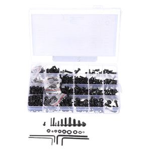 Suleve,MXCH11,1220Pcs,Carbon,Steel,Socket,Screw,Screws,Assortment