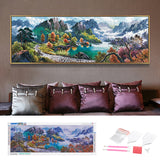 Drill,Diamond,Scenery,Embroidery,Painting,Decorations