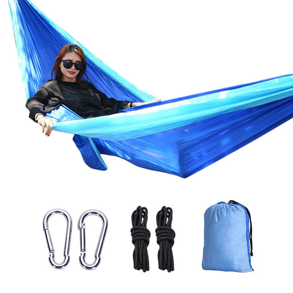IPRee,Person,Parachute,Fabric,Camping,Hammocks,Outdoor,Furniture,Lightweight,Hammock,Chair,270*140