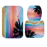 Beach,Sunset,Style,Waterproof,Bathroom,Shower,Curtain,Toilet,Cover,Bathroom,Hotel