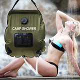 Folding,Water,Shower,Outdoor,Camping,Hiking,Driving,Solar,Heating,Thermometer