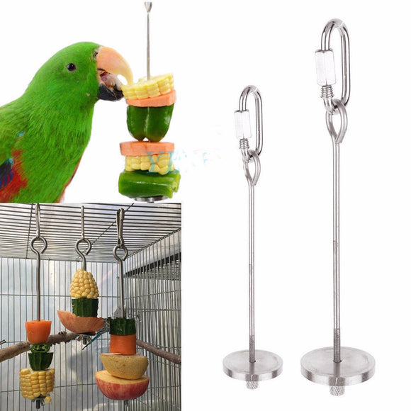 Stainless,Steel,Small,Parrot,Kabob,Stick,Scooter,Fruit