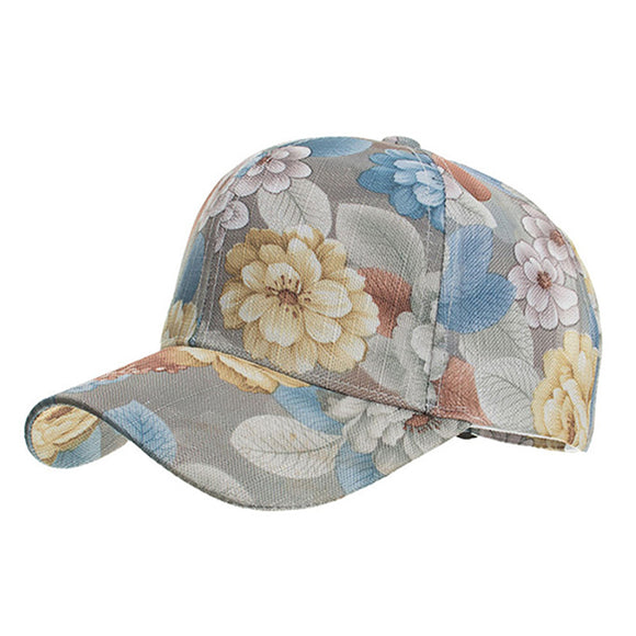 Vintage,Women,Floral,Baseball,Outdoor,Leisure,Adjustable,Peaked