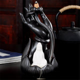 Ceramic,Incense,Burner,Holder,Smoke,Backflow,Censer,Guanyin,Decor