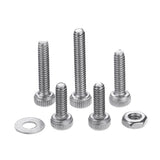 Suleve,M2SH1,240Pcs,Socket,Screw,Stainless,Steel,Washer,Assortment