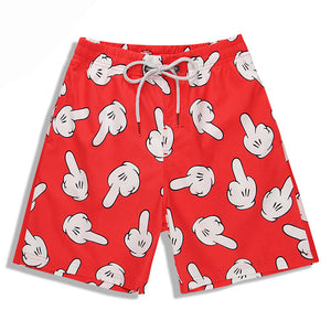 S5258,Beach,Shorts,Board,Shorts,Funny,Gloves,Printing,Drying,Waterproof,Elasticity