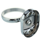 Stainless,Steel,Mounted,Dispenser,Holder,Shampoo,Bottle,Frosted,Glass