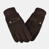 Leather,Velvet,Thick,Screen,Touchable,Riding,Driving,Motorcycle,Windproof,Gloves