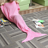 Honana,Knitting,Mermaid,Blankets,Fibers,Office,Sleep