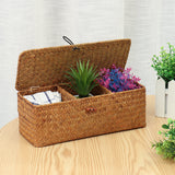 Seaweed,Woven,Storage,Basket,Fruit,Sundries,Organizer,Fruit,Container