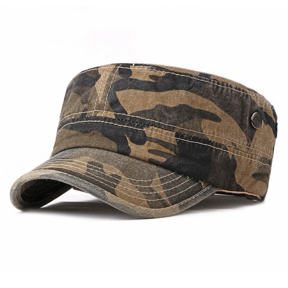 Washed,Cotton,Camouflage,Outdoor,Visor,Military,Cadet,Adjustable