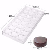 Matte,Round,Shaped,Polycarbonate,Sweet,Candy,Cavity,Chocolate,Mould