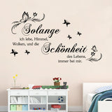 Sticker,Butterfly,Quotes,Decals,Stickers,Living,Study,Decor