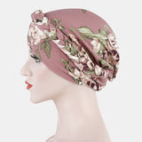 Women,Flower,Printing,Turban,Cotton,Casual,Breathable