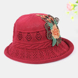 Women,Printed,Hollow,Straw,Breathable