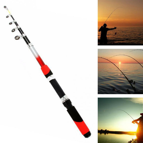 Fiber,Glass,Telescopic,Fishing,Portable,Fishing,Travel,Fishing,Spinning