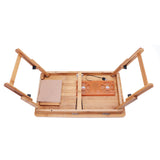 Portable,Folding,Bamboo,Laptop,Breakfast,Table,Stand