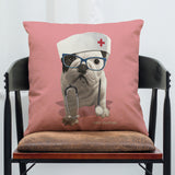 French,Bulldog,Printed,Pillowcase,Cotton,Linen,House,Decoration,Cushion,Cover,Pillow