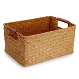 Seaweed,Woven,Storage,Basket,Fruit,Sundries,Organizer,Fruit,Container