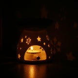 Ceramic,White,Burner,Warmer,Diffuser,Tealight,Candle,Holder,Indoor