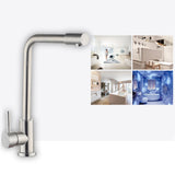 Stainless,Steel,Kitchen,Water,Hot&Cold,Mixer,Basin,Faucet,Brushed,Surface,Single,Handle,Faucet