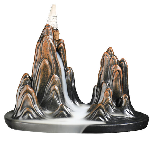 Reverse,Waterfall,Smoke,Incense,Burner,Incense,Burner,Cones