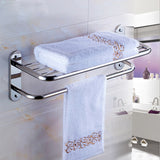 Chrome,Stylish,Bathroom,Mounted,Towel,Holder,Shelf,Storage