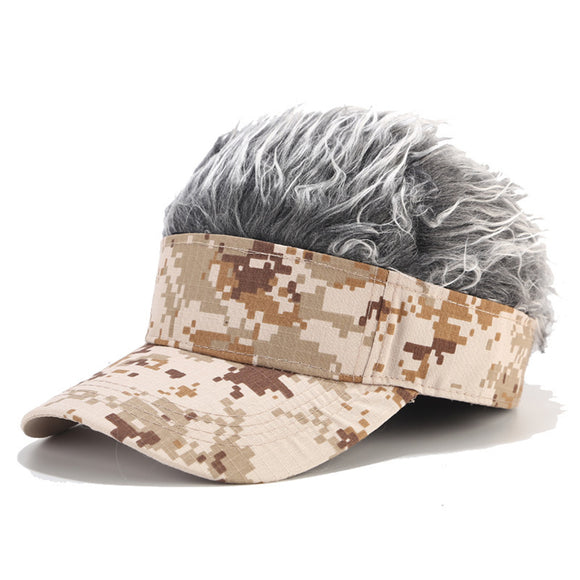 Camouflage,Synthetic,Hairpiece,Peaked,Toupee,Fishing,Hunting,Tactical