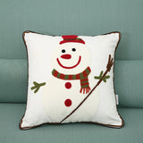 Christmas,Cotton,Embroidering,Pillow,Cases,Santa,Snowflake,Cushion,Cover