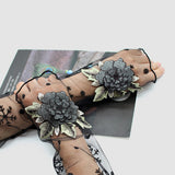 Women,Printing,Gloves,Finger,Sleeve,Sleeve