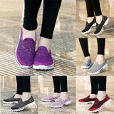 Fashion,Women's,Knitting,Casual,Wedge,Shake,Running,Shoes,Sport,Breathable,Platform,Outdoor,Sneakers