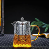 750ml,Clear,Glass,Teapot,Stainless,Infuser,Steeping,Flower