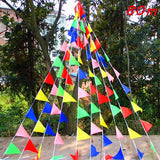 Triangle,Assorted,Color,Pennant,Flags,String,Banner,Buntings,Birthday,Decor