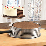 Adjustable,Layered,Stainless,Steel,Round,Circular,Baking,Bakeware