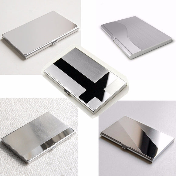 Stainless,Steel,Business,Credit,Holder,Wallet,Metal,Pocket,Holder