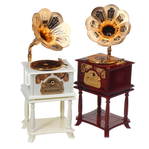 Vintage,Phonograph,Music,Crafts,Simulation,Ornaments,Bedroom,Decor