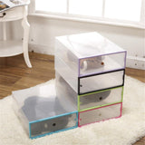 Foldable,Clear,Plastic,Boxes,Storage,Organizer,Stackable,Display