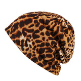 Women,Winter,Beanie,Leopard,Outdoor,Scarf