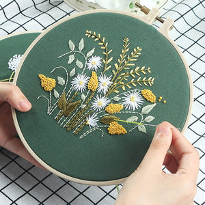 Range,Embroidery,Starter,Pattern,Kissbuty,Cross,Stitch,Including,Embroidery,Cloth,Floral,Pattern