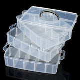 Transparent,Plastic,Compartment,Storage,Layer,Jewelery,Craft,Beads,Organizer