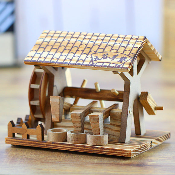 Wooden,Crafts,Waterwheel,Furniture,Office,Decorations