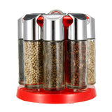 MEIGAR,Cruet,Pepper,Seasoning,Condiment,Spice,Bottles,Stand,Holder