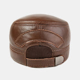 Winter,Genuine,Leather,Windproof,Outdoor,Layer,Leather,Trucker