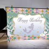 Little,Mermaid,Sweet,Birthday,Party,Backdrop,Decorations,Background,Photography,Props