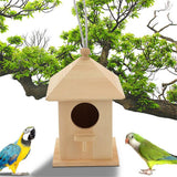 Wooden,Parakeet,Feeder,Hanging,Feeding,Garden,Decoration
