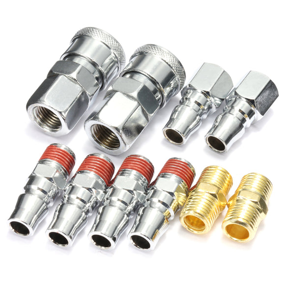 10pcs,Steel,Adapter,Compressed,Quick,Coupling